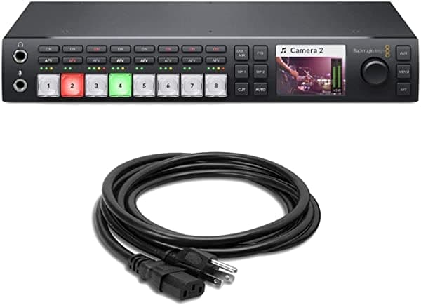 DVESTORE Blackmagic Design Atem Television Studio Hd Live Production Switcher Con Hosa Power Cord (8 Ft)