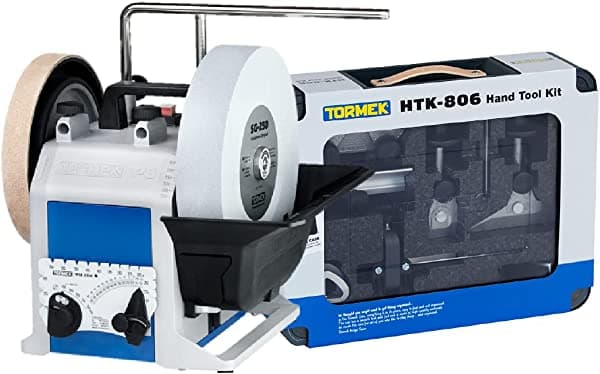 Tormek T-8 + Tormek HTK-806 - Afilador con accesorios para cuchillos, hachas, tijeras y herramientas de talla (Versión US) TBH811