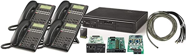 Nec Sl2100 Digital Kit De Inicio Rápido Con 4 Port Buzón De Voz Y 4 Digital 12 Botón Teléfonos - Nec-Be117449