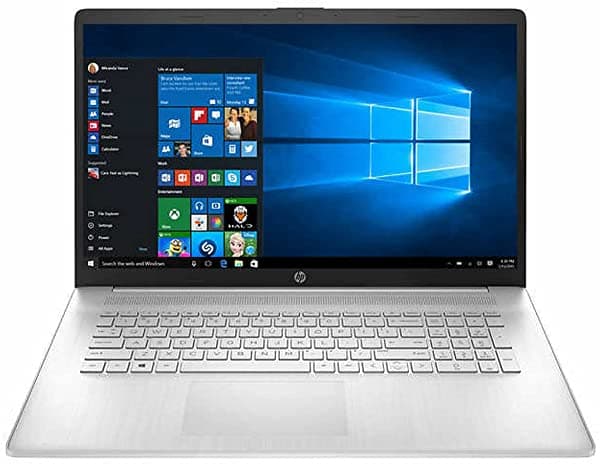 2021 Hp High Performance Business Laptop - 17.3" Hd+ Pantalla Táctil - Amd Ryzen5-5500U 6-Core Cpu - 32Gb Ddr4 - Ssd De 1Tb - Plata Natural - Lector De Huellas Dactilares - Win 10 Pro - Con Unidad Usb Ratzk 32Gb 17-CP0025CL
