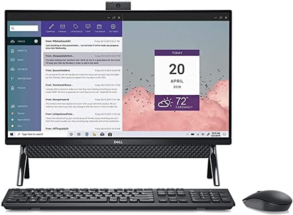 2021 Más Reciente Dell Inspiron 7000 Todo En Uno Desktop 27" Pantalla Fhd 11ª Generación Intel Quad-Core I5-1135G7 Intel Iris Xe 16Gb Ram 256Gb Ssd+1Tb Hdd Hdmi Wifi Cámara Web Emergente Wifi 6 Win10+Gift Mp DELL 7000 AIO