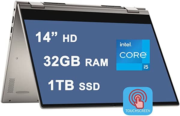 Flagship 2020 Dell Inspiron 14 5000 2 en 1 Pantalla Táctil FHD IPS de 14" AMD Quad-Core Ryzen 7 3700U (supera al i7-7500U) Radeon RX Vega 10 con Retroiluminación KB FP Win 10 + EPark Mouse Inalámbrico Azul Dell Inspiron 14 5406