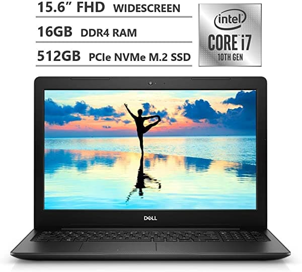 Lenovo Dell Inspiron 15 Laptop 15.6" Full Hd Screen 10Th Gen Intel Core I7-1065G7 Quad-Core Procesador Up 3.90Ghz 16Gb Ram 512Gb Ssd Fingerprint Reader Hdmi Wireless-Ac Bluetooth Windows 10 Black I3593-7114BLK-PUS