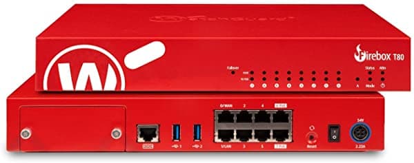 Watchguard Firebox T80 Seguridad Appliance 1-Años Soporte Estándar Wgt80001-Us