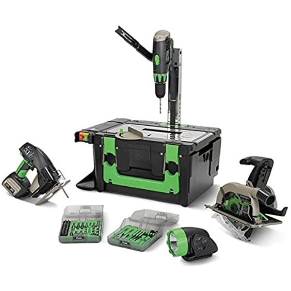 GOWE Power 8 Workshop Kit Combo Inalámbrico 18v 2.6Ah Li-ion Taller Portátil Sin Cable Herramientas GWE-1032029
