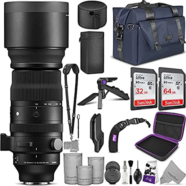 Sigma 5.906-23.622 In F/5-6.3 Dg Dn Os Sports Lente Para Sony E Mount Con Altura Photo Completa Accesorio Y Paquete De Viaje QM2972