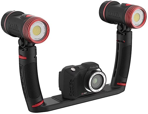 Sealife Micro 3.0 Pro Duo 5000 Set - Cámara Submarina Y 2 Cabezas De Luz De Vídeo 2500 (Sl553)