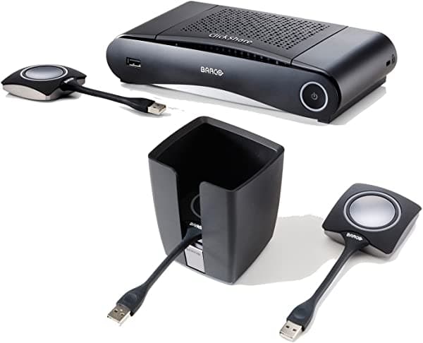 Barco Cs-100 Bundle | Sistema De Presentación Inalámbrico Independiente Con Bandeja Clickshare Y 2 Botones R9861510NA-R9861500P01
