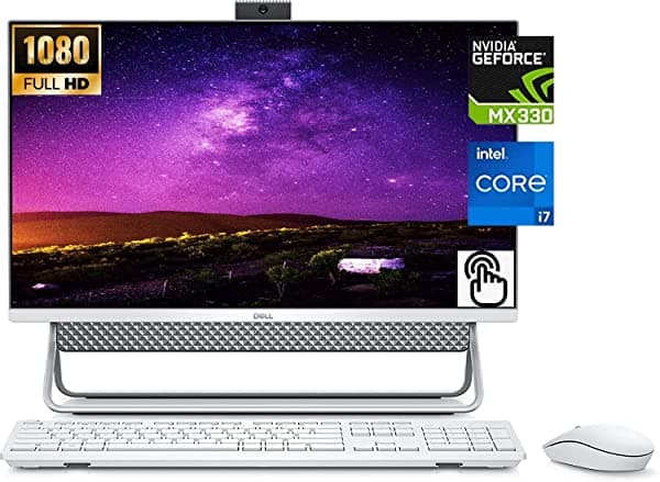 Dell Inspiron 27 7000 Series - Escritorio Todo En Uno Con Pantalla Táctil Intel Core I7-1165G7 De 11ª Generación 32 Gb De Ram Ssd De 512 Gb + Disco Duro De 1 Tb Geforce Mx330-1080P Windows 10 Home