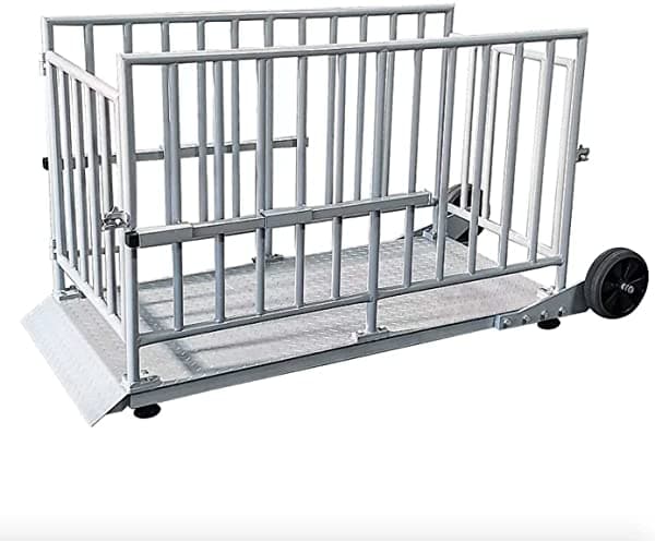 Optima Op-930 Ganadero Ganado Escala Jaula 5 Ft X 3 Ft Ntep Legal Para El Comercio OP-930-5x3