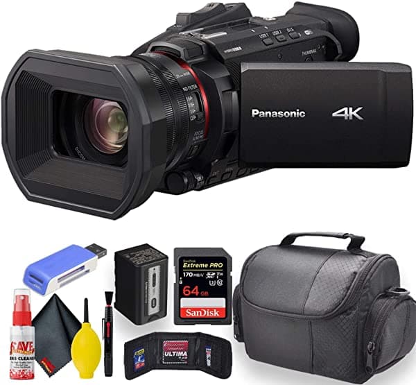 Panasonic HC-X1500 - Cámara de video profesional 4K con zoom óptico 24x, transmisión en vivo por WiFi, estuche, tarjeta 64GB y kit de limpieza. HC-X1500_EDI_1
