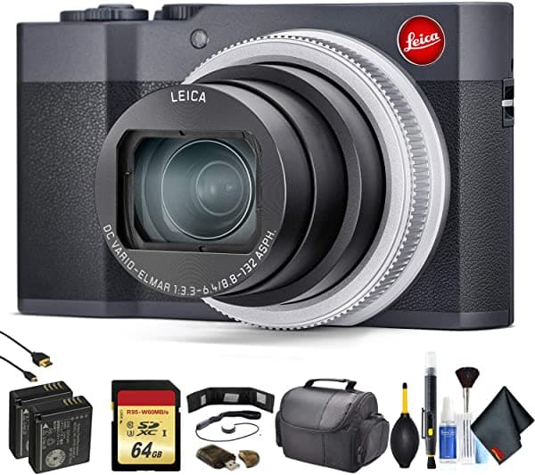 Leica C-Lux Cámara Digital (Azul Medianoche) 19130 - Paquete Avanzado