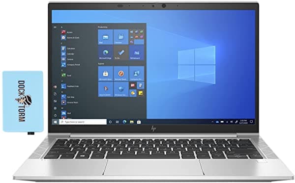 Hp Elitebook 840 G7 - Laptop Para El Hogar Y La Empresa Con Base Usb Dockztorm De Alto Rendimiento (Intel I5-10210U De 4 Núcleos 16 Gb De Ram 512 Gb Pcie Ssd Intel Uhd 620 14.0" Fhd Fp Wifi Bt Cámara Web Win 10 Pro)
