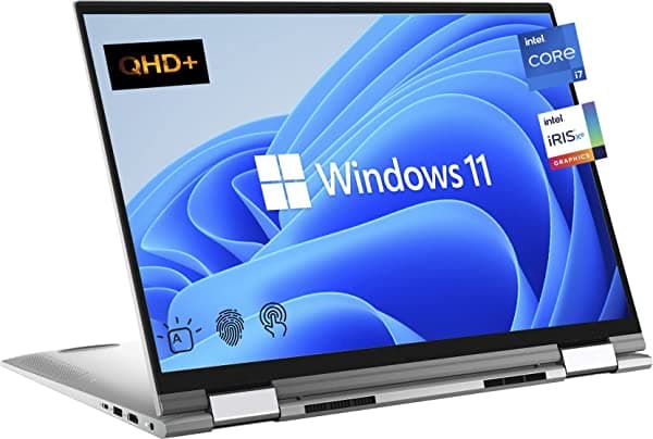 [Windows 11 Home] 2021 Laptop Dell Inspiron 7000 2 En 1 Pantalla Táctil Qhd+ De 17 Pulgadas Intel Core I7-1165G7 64Gb Ram 1Tb Ssd Hdmi Thunderbolt 4 Wi-Fi 6 Cámara Web Kb Retroiluminado Lector Fp Color Plateado