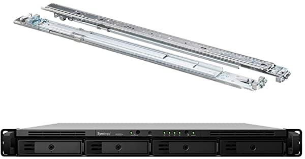 Synology Rackstation Rs820+ Paquete De Servidor Nas De Montaje En Rack Compacto Con Kit De Riel Intel Atom C3538 Quad-Core 18 Gb Ddr4 Ram 16 Tb Sata Hdd Software Dsm ASISP91