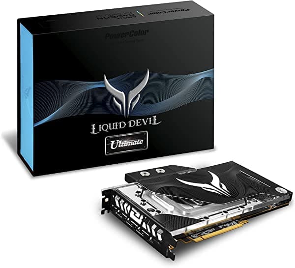 Powercolor Liquid Devil Amd Radeon Rx 6900 Xt Ultimate Gaming Tarjeta Gráfica Con Memoria Gddr6 De 16 Gb Alimentado Por Amd Rdna 2 Hdmi 2.1 AXRX 6900XTU 16GBD6-W2DHC/OC