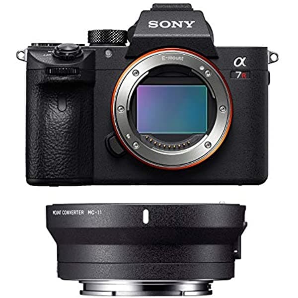 Sony Alpha A7R Iii - Cuerpo De Cámara Digital Sin Espejo Con Convertidor De Montura De Lente Sigma Mc-11 (Canon Ef A Sony E-Mount) (2 Artículos) ILCE7RM3B-89E96