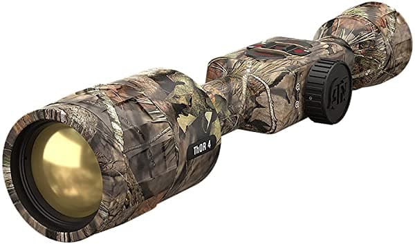 theOpticGuru ATN MossyOak Thor 4 Smart HD Mira Térmica de Caza Camuflaje con Sensor New Gen Calculadora Balística Grabación de Video Wi-Fi 18 Horas + Batería