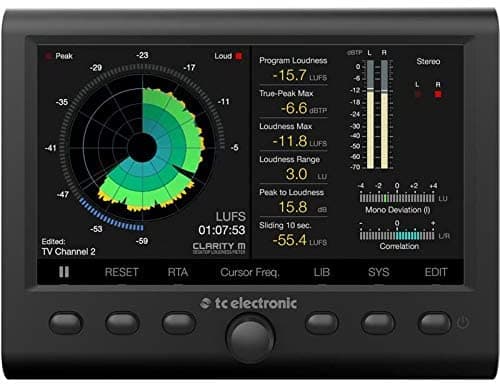 Tc Electronic Stereo Y 5.1 Medidor De Volumen De Audio 7 Pantalla De Alta Resolución Y Conexión Usb Medición De Medición De Medición Claritymv2