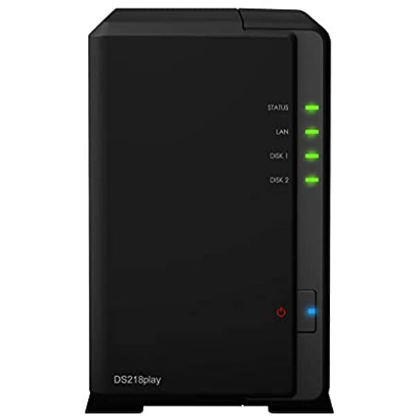 Synology Diskstation Ds218Play Mini Servidor Nas De Escritorio Realtek Rtd1296 Quad-Core 1Gb Ddr4 Ram Ssd De 4 Tb Software Dsm ASISP83
