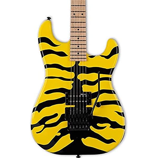 Esp Ltd George Lynch Gl-200Mt - Guitarra Eléctrica Color Amarillo Con Gráfico De Tigre LGL200MT