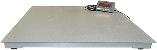 DigiWeigh Piso/Paleta/Plataforma 7500Lb 48 X 48 Pulgadas Escala De Piso DWP-7500R