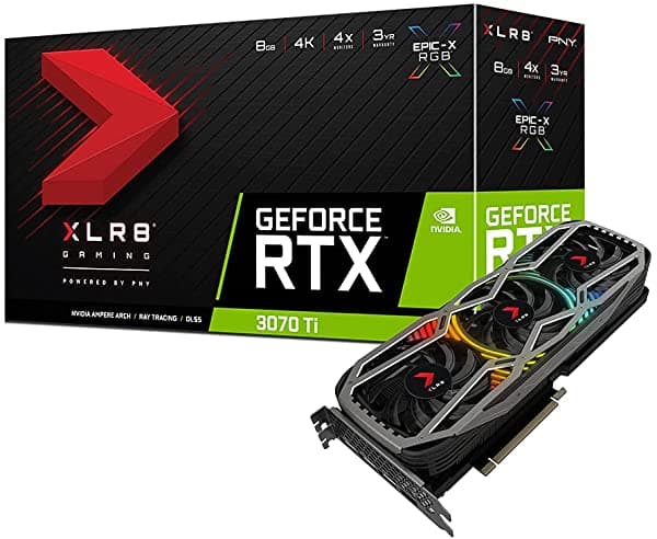 Pny Geforce Rtx 3070 Ti 8Gb Xlr8 Gaming Revel Epic-X Rgb Triple Fan Tarjeta Gráfica VCG3070T8TFXPPB