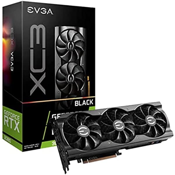 Ev Ga Geforce Rtx 3080 Xc3 - Tarjeta De Vídeo Para Videojuegos Color Negro 10G-P5-3881-Kl 10Gb Gddr6X Icx3 Cooling Argb Led Lhr