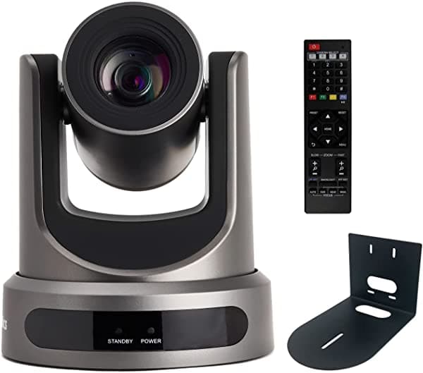 Ptzoptics 30X-Sdi Gen 2 Transmisión En Vivo Camara Huddlecamhd Hcm-1 Soporte De Montaje De Pared Universal Select Camara Gray PT30X-SDI-WH-G2 K2
