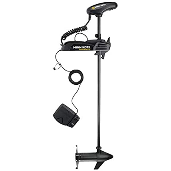 Minn Kota 1358748 Powerdrive Motor De Trollado De Montaje De Arco Eléctrico De Agua Dulce Motor Universal Sonar 2 & Digital Maximizer 55 Lbs Empuje 54