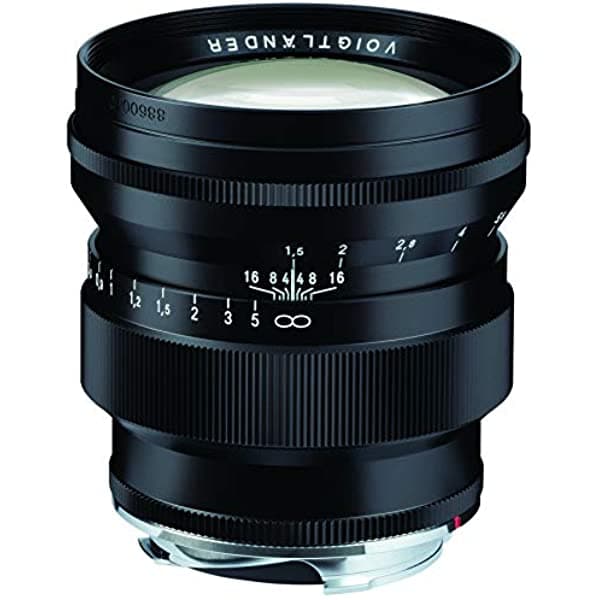 Voigtlander 2.953 In F/1.5 Nokton Lente Asférica - Vm Leica M Mount Lente - Negro 75mm f/1.5 Nokton