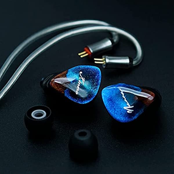 【Hifigo】 Kinera Nanna 2.0 Pro Insignia Hifi In Ear Auriculares 2 Controlador Electrostático 1 Controlador Dinámico 1 Armadura Equilibrada Híbrido 4 Unidades De Conductor 2 Pines Cable Desmontable Iems Para Audiófilo (Azul) kz2
