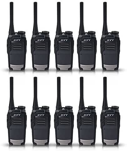 10Pcs Hyt Tc-320 Uhf Portátil 450 - 470 Mhz Two Way Radio Walkie Talkie Transceptor