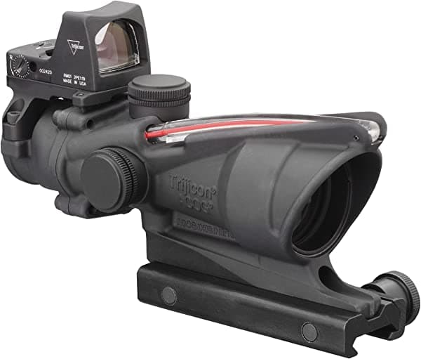 Trijicon Acog Dual Illumination Red Chevron .223 Retículo 3.25 Moa Rmr Sight Ta51 Montaje Negro Óptico TA31-D-100549