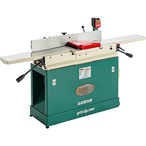 Grizzly Industrial G0858-8" X 76" Paralelogramo Jointer Con Cabezal Helicoidal Y Base Móvil