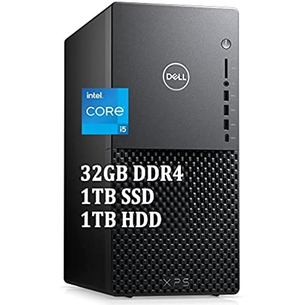 Dell Xps 8940 Premium Business Desktop Computadora I 11ª Generación Intel 6-Core I5-11400 (> I7-9700) I 32Gb Ddr4 1Tb Ssd 1Tb Unidad De Disco Duro I Intel Uhd Graphics 730 Usb-C Win10 Negro