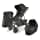 Uppababy Vista V2 Cochecito Jake (Negro/Carbono/Piel Negra) + Bolsa De Viaje Para Vista V2 Cruz V2 0320-VIS-US-JKE/0920-STB-WW
