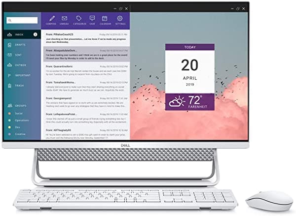 Dell Inspiron 27 7000 Premium Todo En Uno Desktop I 27" Fhd Pantalla Táctil I 10ª Generación Intel Quad-Core I7-10510U I 8Gb Ddr4 512Gb Ssd 1Tb Hdd I Wifi Webcam Win 10 Dell all in one