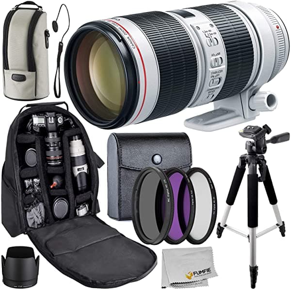 Fumfie Canon Ef 2.756-7.874 In F/2.8L Is Iii Usm Lente Con Starter Accessory Bundle - Incluye 3 Piece Filter Kit & More 3044C002