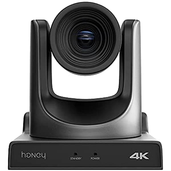 Honey Optics Cámara 4K Con Zoom Óptico De 20 X - Sdi Y Ndi Video Ptz Network Ip Live Streaming Para Transmisión Conferencias Iglesias Eventos… HO-20X-GY-1