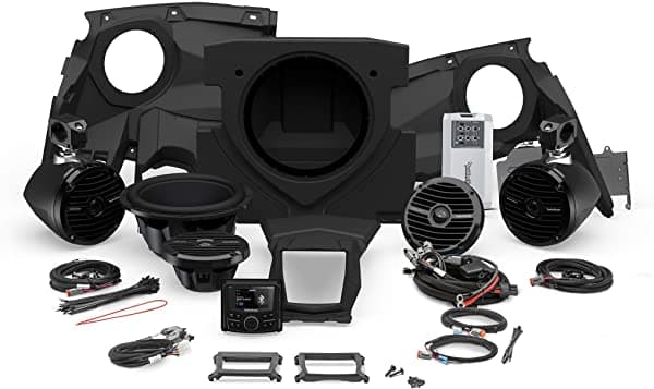Rockford Fosgate X317-Stage4 - Kit De Altavoces Estéreo (400 W Altavoz Delantero Subwoofer Y Altavoz Trasero) Para Modelos Maverick X3 Selectos 2017-2020