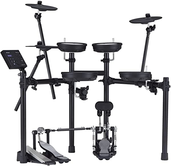 Roland TD-07DMK V-Drums Electrónicas con Parche Doble de Malla, Audio y MIDI Bluetooth, 40 Clases Gratis, Negro
