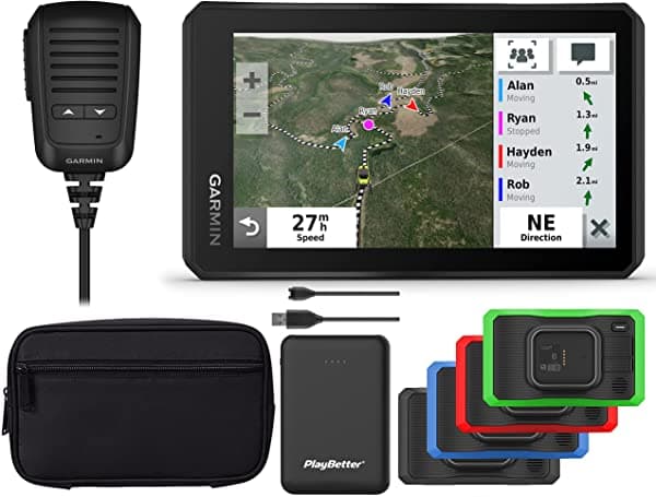 Garmin Tread Powersport Gps Con Radio Ride Ridebetter Paquete Con Protectores De Moldura Y Cargador Portátil Playbetter De 5000 Mah Navegador Todoterreno Atv - Rastreador De Viaje En Grupo Pantalla Táctil 010-02406-00