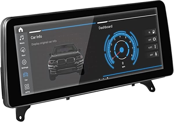 Dasaita 12.3" para BMW X5 X6 E70 E71 2011 2012 2013 CIC Sistema Android Estéreo para Auto CarPlay Inalámbrico/Android Auto con Cable Pantalla Táctil 1920 x 720 Central Multimedia con Navegación GPS
