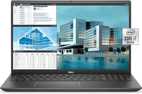 Dell Business Laptop Vostro 7500 15.6 Fhd Ips Pantalla Retroiluminada I7-10750H Gtx 1650 Ti 24Gb Ram 1Tb Ssd Webcam Teclado Reader De Huellas