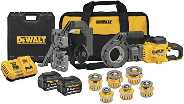Dewalt Flexvolt 60V Max Kit De Enhebrador De Tuberías Cabezales De Troquel (Dce700X2K)