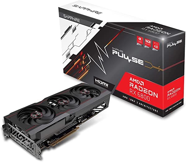 Sapphire 11305-02-20G Pulse Amd Radeon Rx 6800 Pcie 4.0 Tarjeta Gráfica Para Juegos Con 16Gb Gddr6