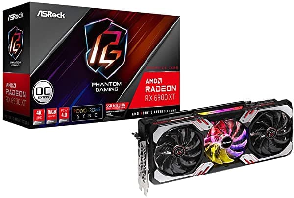 Asrock Amd Radeon Rx6900Xt Tarjeta Gráfica Gddr6 16Gb [Distribuidor Autorizado Nacional] Rx Rx 6900 Xt Pg D 16G Oc