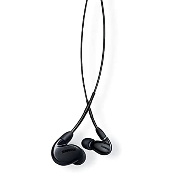 Shure SE846 - Auriculares In-Ear con Aislamiento de Sonido con Cable Sonido de Alta Definición + Graves Naturales Cuatro Controladores Ajuste Seguro Cable Desmontable Calidad Duradera Compatible con Dispositivos Apple y Android Color Negro
