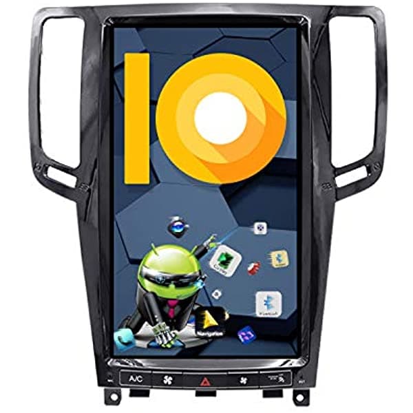 ZWNAV Android 9.0 Estéreo para Auto Estilo Tesla Infiniti G37 G25 2007-2013 GPS Central de Navegación Unidad en Tablero DSP HDMI CarPlay Auto Bluetooth